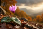 گل چمچه ای در پاییز
