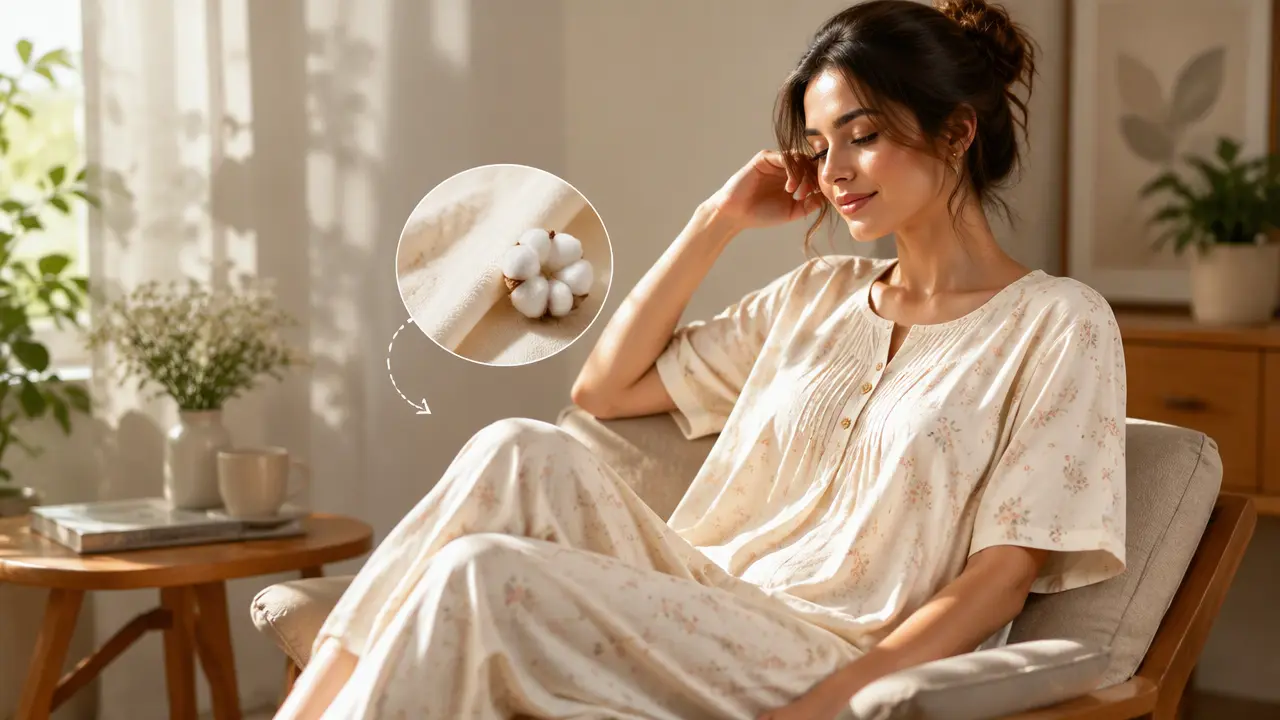 مدل پیراهن نخی برای منزل