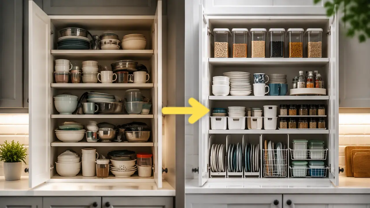 چگونه کابینت کوچک را مرتب کنیم؟