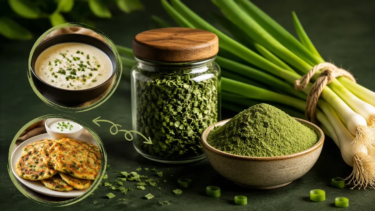 طرز تهیه پیازچه خشک و پودر پیازچه + پیازچه خشک در چه غذاهایی استفاده میشود؟